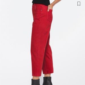 Stitch Fix High Rise Crop Red Pants NWOT